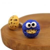 Jual anting anak elmo monster cookies clay import korea lucu murah grosir Murah