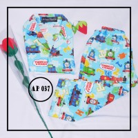 Piyama/baju Tidur Katun Anak Motif Kartun Thomas