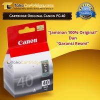 Cartridge Canon PG40 PG 40 PG-40 Black Original Printer IP1980 IP1880