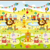 Jual Baby Playmat Parklon Roll (gulung) Happy Safari Birthday Murah