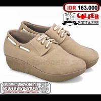 Jual sepatu wanita wedges boots suede casual kuliah distro low boot cewek Murah