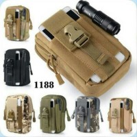 Tas Pinggang Sarung Handphone ARMY MILITER TENTARA OUTDOOR Mini