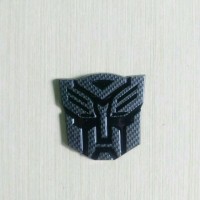 Jual Emblem Logo Transformers Autobots Hitam Karbon Murah