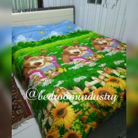 Jual Bedcover anak karakter marsha Murah