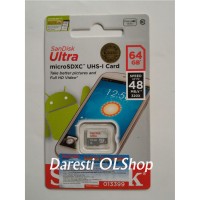 Jual Memory Memori Card MicroSD Micro SD Sandisk Ultra Class 10 64GB, 64 GB Murah