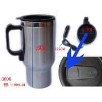 Heated Drinking Mug Car Water Heater Pemanas Air Elektrik Mobil 12V