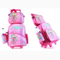 Tas Ransel Roda Sekolah Anak Perempuan Karakter GirlsDog TK,SD GWI8319