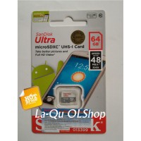 Jual Memory Memori Card MicroSD Micro SD Sandisk Ultra Class 10 64GB 64 GB Murah
