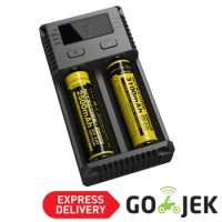 Jual Nitecore i2 Battery Charger 2 Slot for Li-ion and NiMH - Black Murah
