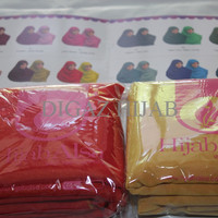 Murah! Jilbab Segi Empat Bolak Balik Merk Hijab Alsa 008 Merah Cabe &