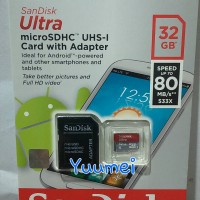 Jual Memory Memori Card MicroSD Micro SD Sandisk Ultra Class 10 32GB, 32 GB Murah