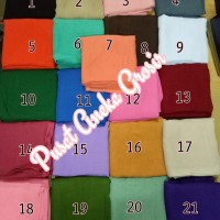Jual Jilbab / Kerudung Segi Empat Paris Polos Murah