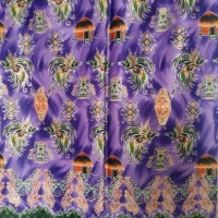Batik Motif Papua - Ungu & Orange Cendrawasih