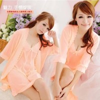 Best Seller Setelan Baju Tidur Wanita Peach Cantik Seksi Trend's 2017