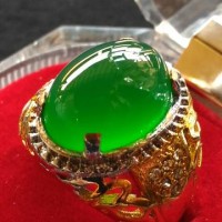 Jual CINCIN BATU AKIK IJO GARUT CHALCEDONY TOP CRYSTAL Murah