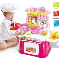 0212-MAINAN ANAK COOKING HAPPY KITCHEN PLAY SET PINK