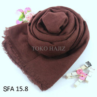 TERBATAS Pashmina Hijab Jilbab kerudung warna Coklat Murah TERLARIS
