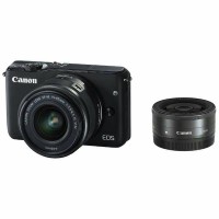 New Kamera Mirrorless Canon EOS M10 Double Lensa Kit 15-45mm + 22mm