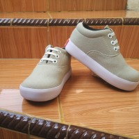 Jual Sepatu Anak Laki-Laki Murah Trendy Casual Stylist Cream Karet Murah