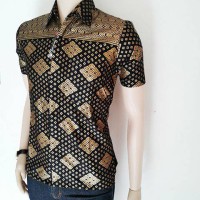 Jual kemeja batik pria emas songket | asli BATIK PEKALONGAN INDONESIA Murah