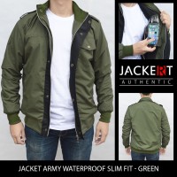 Jual Jaket Army Parasut - Slim Fit & Waterproof - Green Murah