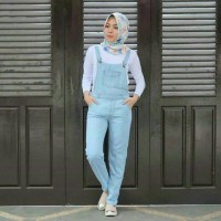 Jual Light Pocket Overall Jumpsuit Setelan Jeans Baju Celana Kodok wearpack Murah