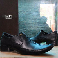 Diskon Sepatu Bally Pantofel Kulit Asli Hitam Kerja Formal Pria