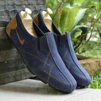 Jual sepatu santai nike slop slip on casual pria kulit suede Murah