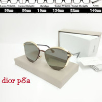 kacamata Dior P8a Sunglass Fashion Lensa Cokelat UV protection