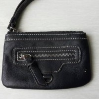 Nine West Mini Dompet Wallet Pouch Authentic Original Black Leather