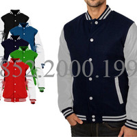 Jual EXCLUSIVE jaket varsity baseball polos (banyak warna) PALING MURAH Murah
