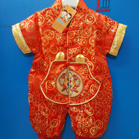 Jual Cheongsam Baby Impor Jumper Bayi Baju Anak Pakaian Imlek Xincia Unisex Murah