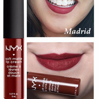Lipstik Nyx Nyx Matte NYX SOFT MATTE LIP CREAM MADRID Termurah