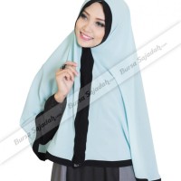 Kerudung Jilbab Hijab Instan Syari Panjang Motif Warna - Nahda Zaleera