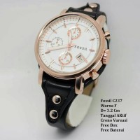 Jual jam tangan wanita kulit fosil. Murah