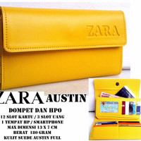 PROMO,MURAH,BARU DOMPET WANITA MURAH ZARA AUSTIN KUNING KW SUPER