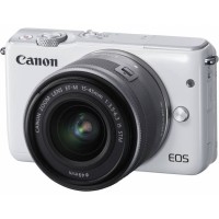 Kamera Canon EOS M10 White Putih Lensa 15-45mm Garansi Resmi Datascrip