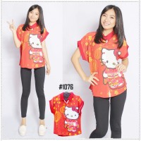 Jual baju imlek wanita/ hello kitty / atasan imlek /baju imlek anak Murah