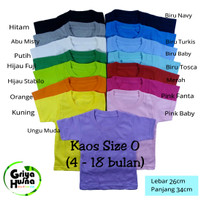 Jual Kaos polos bayi / baby basic tee / kaos oblong anak Murah