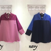 Jual Loose Tunik Jumbo katun Tenun Kombi Batik Murah