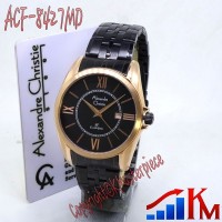 Jam Tangan Alexandre Christie AC 8427 MD Rose Gold Black
