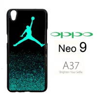 Air Jordan Jump Mint Glitter Casing HP Oppo Neo 9 / A37 rt Custom Cas