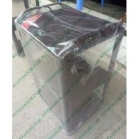 Meja dispenser rak dispenser plat besi pakai kuping ekonomis bandung