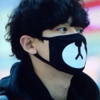 Jual masker mulut beruang / rilakuma mask / pelindung debu motor / outdoor Murah