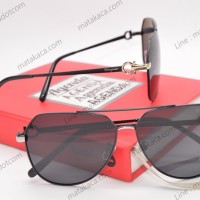 Kacamata Sunglass Premium Ferragamo Hitam Gold Limited