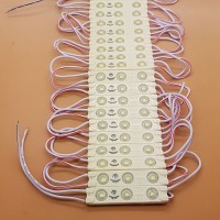 Cahaya PUTIH Led Modul SMD 3 Mata + Lensa Cembung Mini