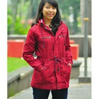 Jual JAKET WANITA PARKA CEWEK/WANITA KHUSUS WARNA^ MERAH MARRON^ Murah