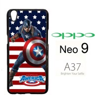 captain america Y2270 Casing HP Oppo Neo 9 / A37 rt Custom Case Cover