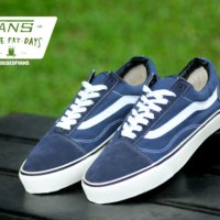 Sepatu Pria Vans Old Skool Navy Waffle IFC Kets Casual Sneakers Kuliah