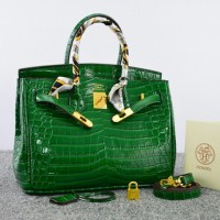 Tas Hermes Birkin Croco Alligator HIJAU Semi Premium 8803